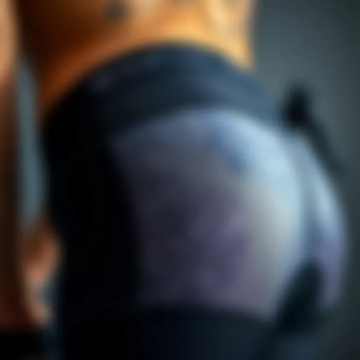 Sustainable Materials in Bike Shorts Close-up of sustainable materials for bike shorts