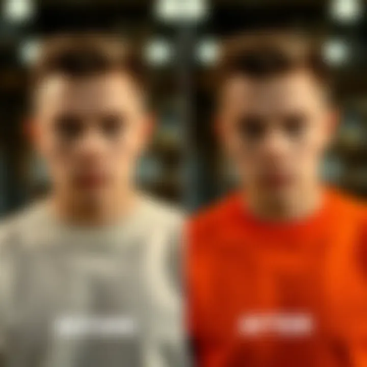 Transformation of Clothing Appearance Before and after comparison of clothing with and without trimmer