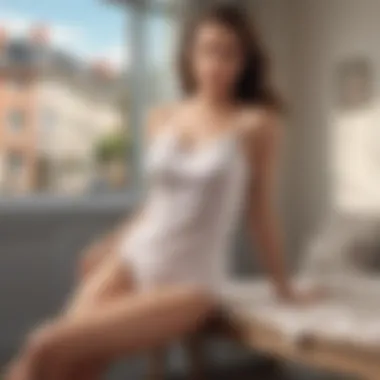 Comfortable Cotton Camisole and Panty Set Comfortable cotton camisole and panty set in a relaxed setting