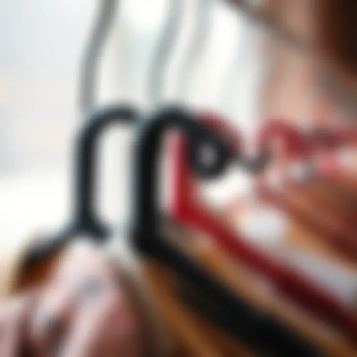 Durability and Design of Vinyl Coated Hooks Close-up of vinyl coated hooks showcasing their durability and design