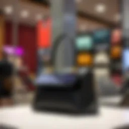 Stylish touch screen purse on display