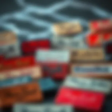 Diverse Styles of Custom Name Stamps A collection of custom name stamps in various styles and colors