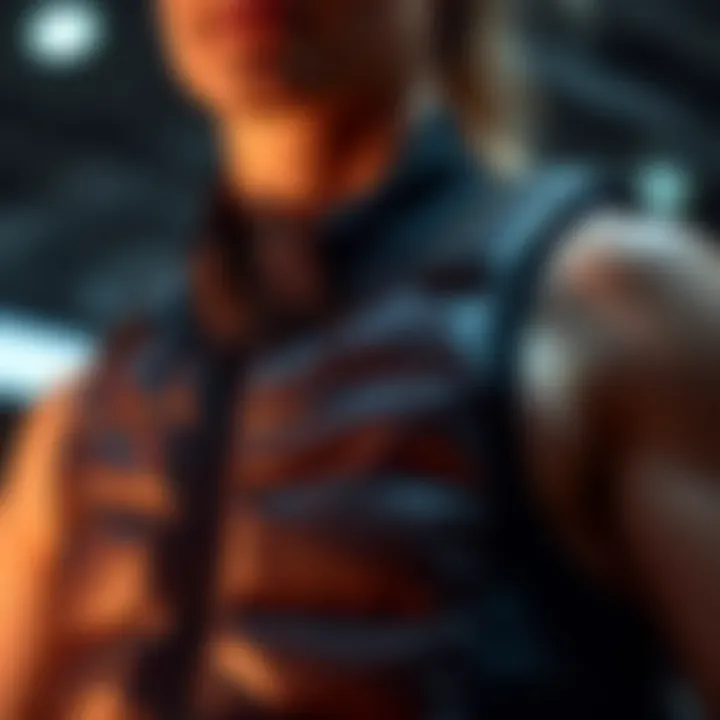 Innovative Design Features of Weighted Vests Close-up view of the weighted vest design showcasing its sleek contours.