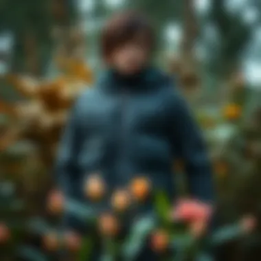 Sustainability in Fashion: The Future of Weighted Vests Environmental elements surrounding a weighted vest, emphasizing sustainability.