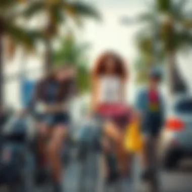 Versatile Styling with Bike Shorts Diverse outfit combinations featuring bike shorts