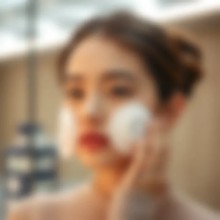 Diagram illustrating the technology behind electric silicone face scrubbers