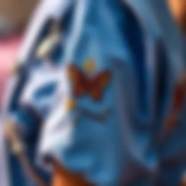 Embroidery Details on Nurse Bags Close-up of embroidery details on a nurse bag