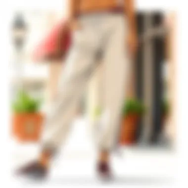 Chic Cotton Blend Joggers Chic cotton blend joggers perfect for casual summer events