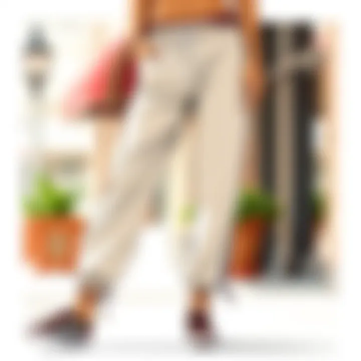 Chic Cotton Blend Joggers Chic cotton blend joggers perfect for casual summer events