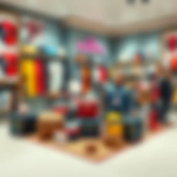 Miniso Marvel product display showcasing diverse merchandise