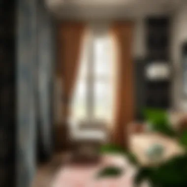 A variety of fabrics used in American curtains