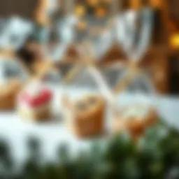 Elegant clear bags showcasing beautifully decorated cookies.