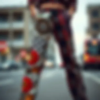 Eclectic Patterns in Print Pants Eclectic mix of patterns in modern print pants