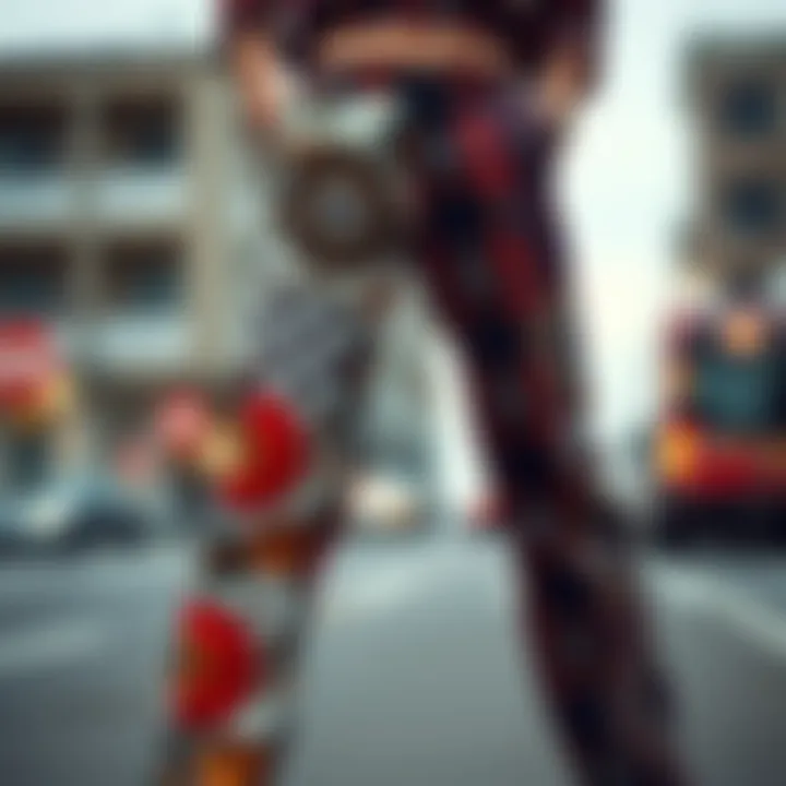 Eclectic Patterns in Print Pants Eclectic mix of patterns in modern print pants