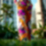 Vibrant Abstract Print Pants Vibrant print pants showcasing abstract designs