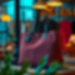 Elegant corduroy shoulder tote bag displayed in a chic setting