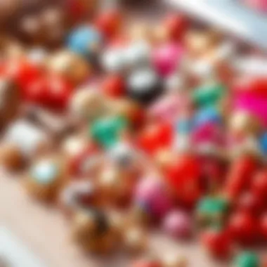 Diverse Materials for 3D Nail Charms Diverse range of materials used for crafting 3D nail charms