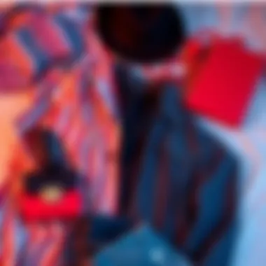 Seasonal Trends in Fashion A chic outfit laid out showcasing seasonal trends and personal expression.