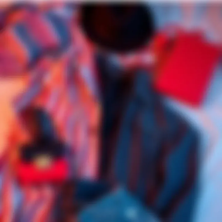 Seasonal Trends in Fashion A chic outfit laid out showcasing seasonal trends and personal expression.