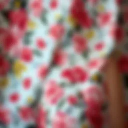 Elegant floral patterns showcasing the artistry of textile design