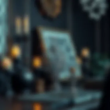 Gothic Decorative Touches Intricate decorative accessories reflecting gothic style