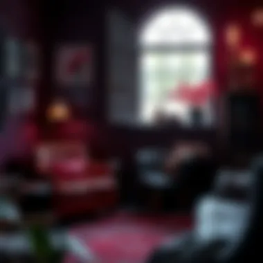 Gothic Color Inspirations Mood board showcasing gothic color palettes and textures