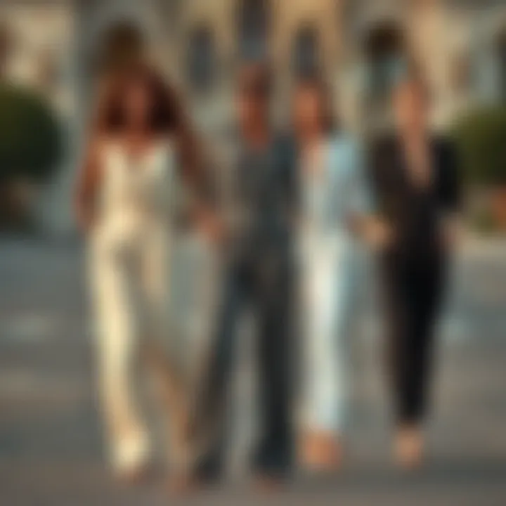 Diverse body shapes represented in stylish jumpsuit ensembles