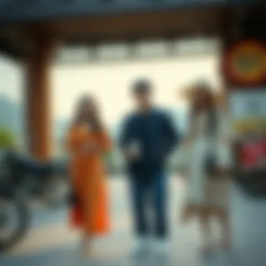 Fusion of Modern and Traditional Korean Styles Stylish ensemble combining modern and traditional elements