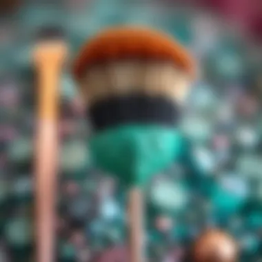Sustainable Beauty: Materials Behind Mermaid Brushes Close-up of a mermaid brush highlighting eco-friendly materials used in its creation