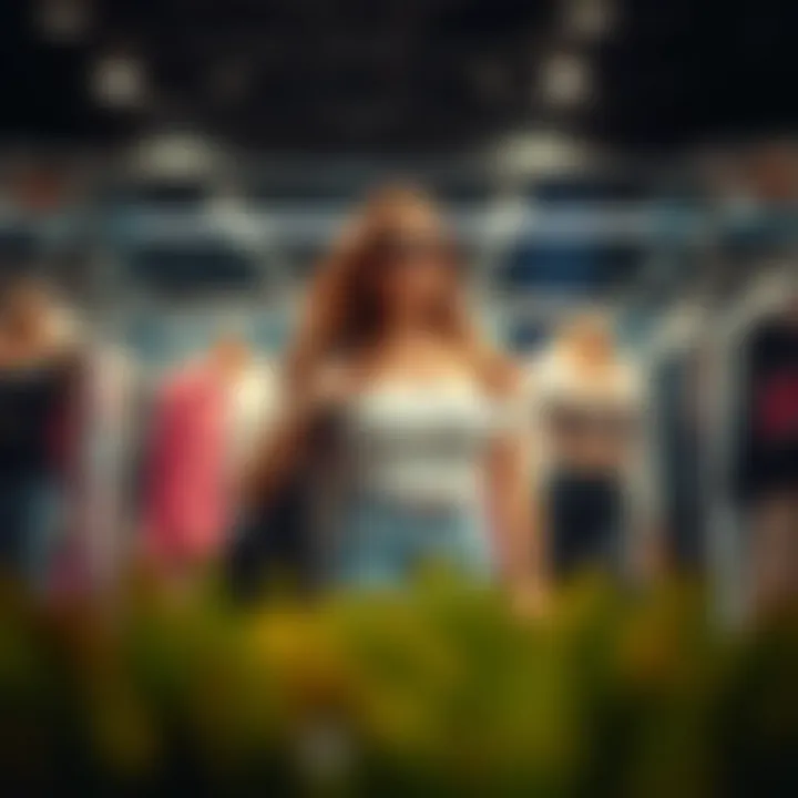 Fashion Choices Enhanced by Discounts A stylish outfit display influenced by discount shopping