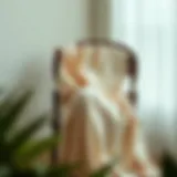 Sophisticated Drapery of Modal Fabric Elegant modal robe draped elegantly on a chair