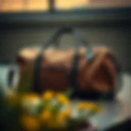 Stylish Newhey duffle bag showcasing premium materials