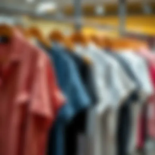 Diverse Styles of Plus Size Short Sleeve Shirts Diverse styles of plus size short sleeve shirts displayed on hangers