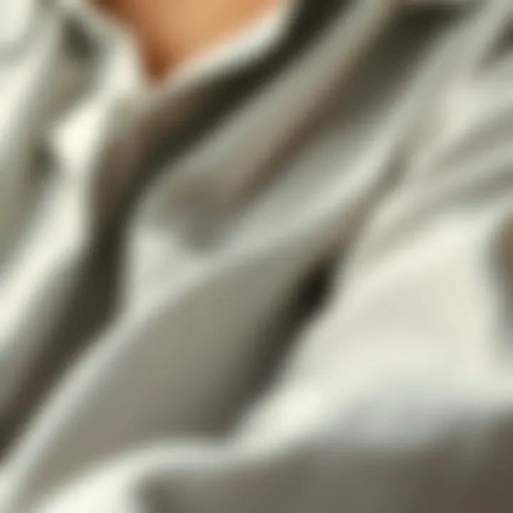 Sustainable Fabric Options for Plus Size Shirts Close-up of sustainable fabric options for plus size shirts