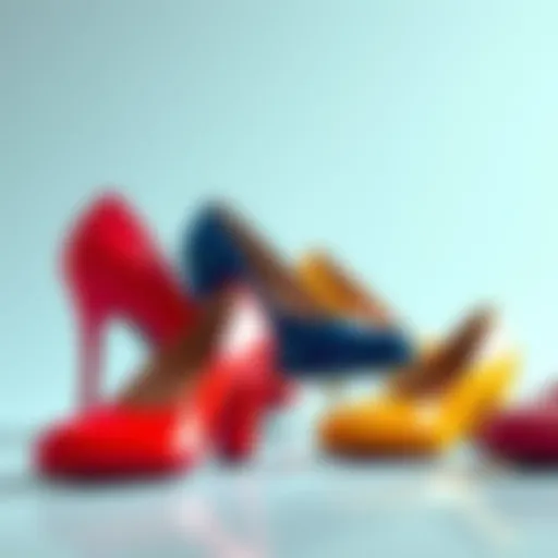 Elegant round toe pumps in vibrant colors