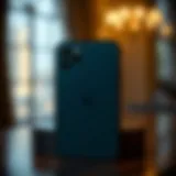 Sophisticated Design of Square Phone Case Elegant square phone case showcasing the iPhone 11 Pro