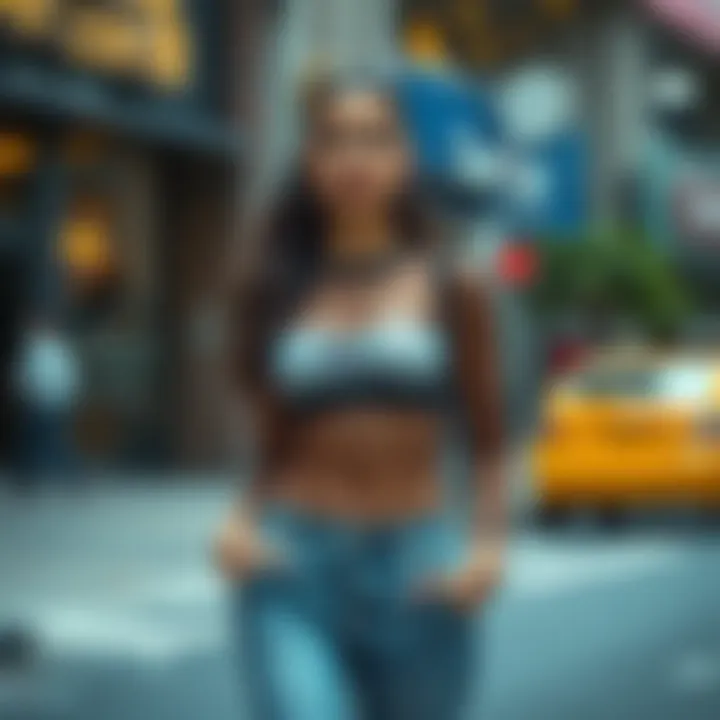 Styling Marble Mesh Tops for Various Occasions Versatile outfit styled with marble mesh top