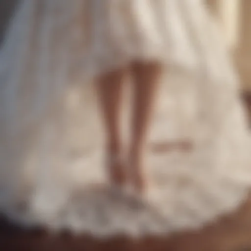 A vintage-style big petticoat showcasing intricate lace details.