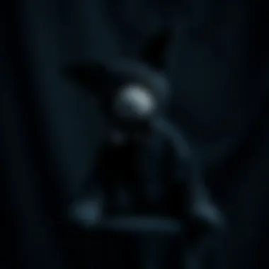 Gothic stuffy with a dark, moody background