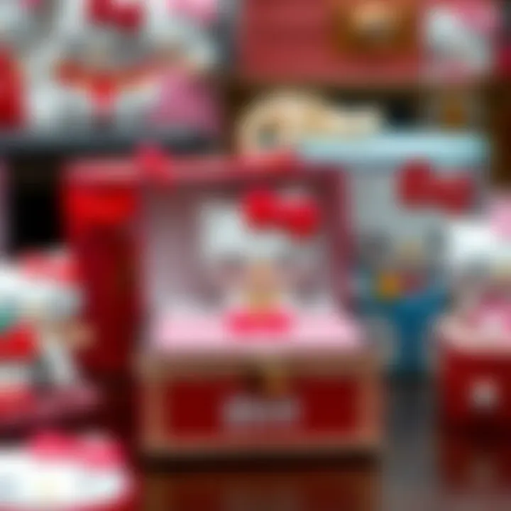 Diverse Styles of Hello Kitty Jewellery Boxes A collection of various Hello Kitty jewellery boxes showcasing different styles