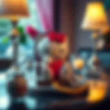 Hello Kitty Jewellery Box as Decorative Art A serene setting displaying a Hello Kitty jewellery box as a decorative piece