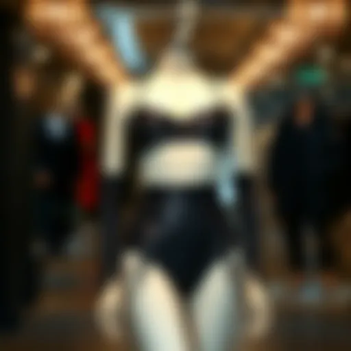 Chic Black Glitter Two Piece Set A striking black glitter two piece set displayed on a mannequin