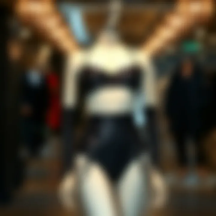 Chic Black Glitter Two Piece Set A striking black glitter two piece set displayed on a mannequin