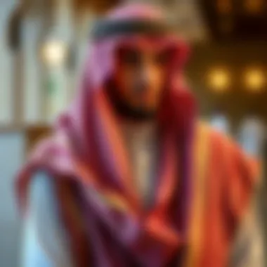 Luxurious Fabrics of the Thobe Thobe crafted from luxurious fabrics, highlighting material choices