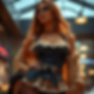 Stylish corset paired with contemporary clothing in a fashion setting