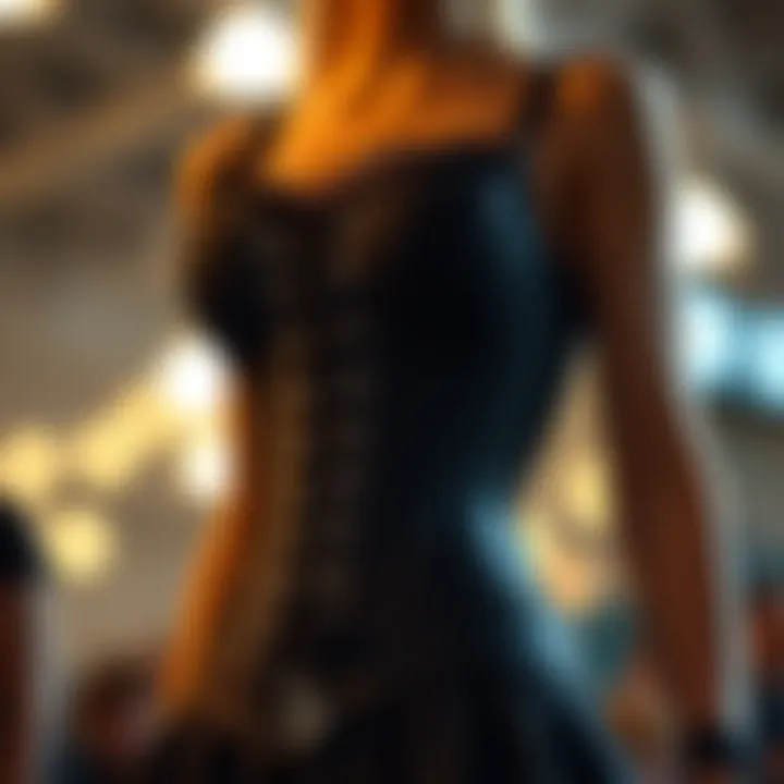 Modern adaptation of a corset made with eco-friendly materials