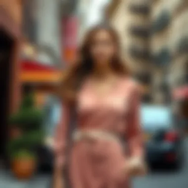 Everyday Elegance: Styling the Asymmetrical Dress Styled outfit featuring a draped asymmetrical dress in a real-world setting