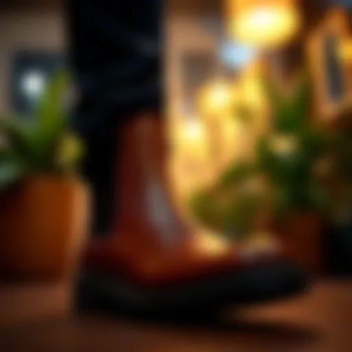 Classic Round Toe Chelsea Boots Classic round toe Chelsea boots in a stylish setting