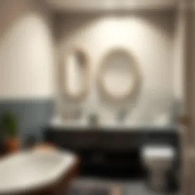 Contemporary Bathroom with Peel and Stick Backsplash Contemporary bathroom featuring a waterproof peel and stick backsplash