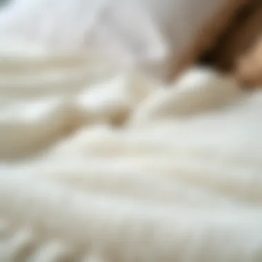 Soft Texture of Sherpa Duvet Cover Close-up of Sherpa fabric texture showcasing its softness